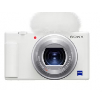 索尼（SONY）ZV-1 Vlog相機 4K視頻/美膚拍攝/強悍對焦/學(xué)生/入門 (ZV1) 白色