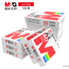  晨光(M&G) 紅晨光A4 80g 加厚雙面打印紙 復(fù)印紙 500張/包 5包/箱(2500張) APYVQ958